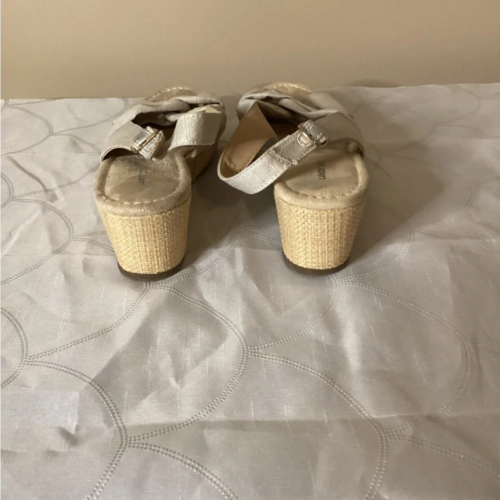 Lands End Canvas Slingback Wedge